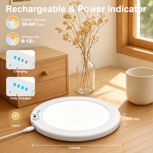 2Pack Rechargeable Magnetic Ceiling Light (2 Count)