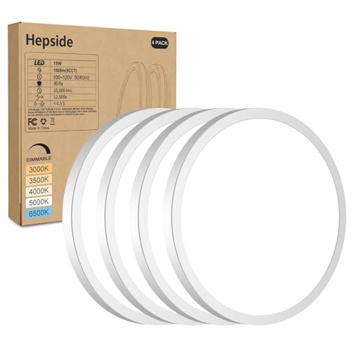 4Pack LED Flush Mount Ceiling Light Fixture