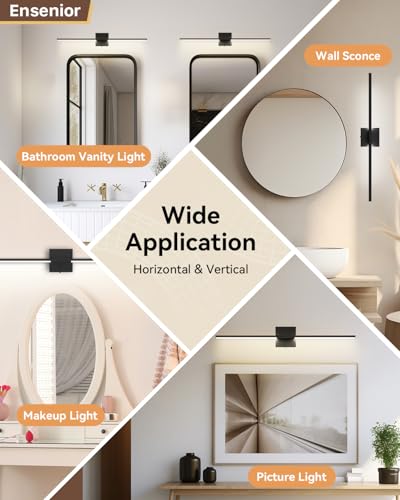 32" Modern Black Bathroom Vanity Lights