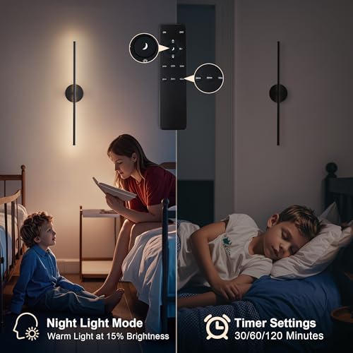 Removable Battery Operated Wall Sconces Set of Two (2 Count)