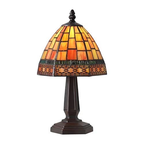 Carter Tiffany Style Stained Glass Table Lamp 12"