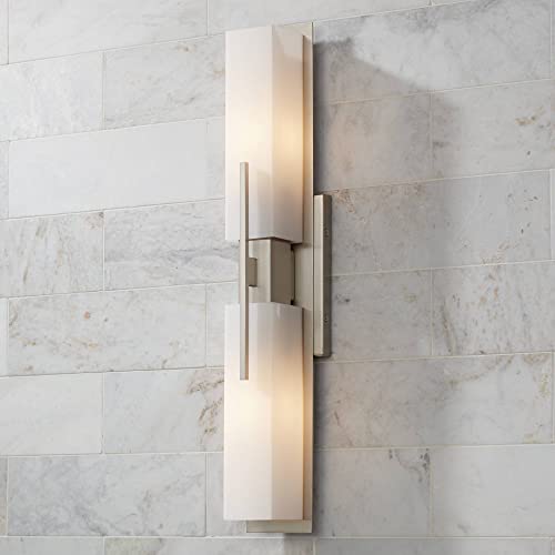 Midtown 23 1 2" Wide Satin Brushed Nickel Modern Bath Wall 2