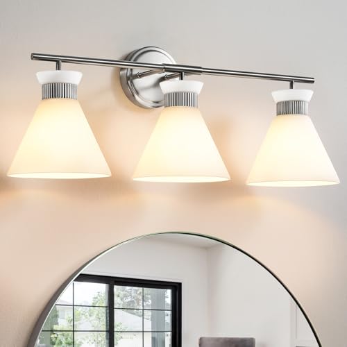 Nickel Bathroom Vanity Light Fixtures