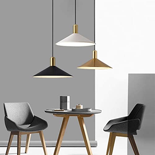 Lighting Vintage Modern 13.8” Large White Dome Pendant Light Fixtures