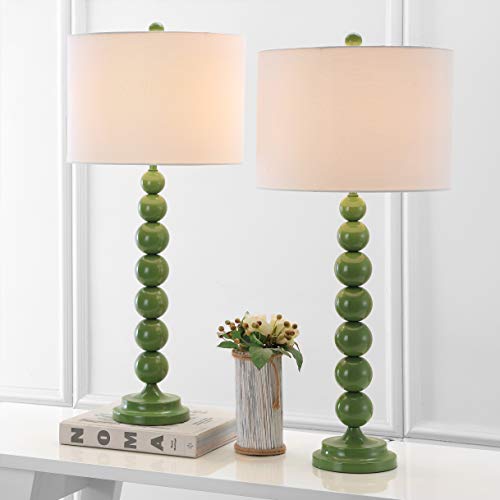Lighting Collection Jenna Modern Contemporary Green Stacked Ball 32 (2 Count)