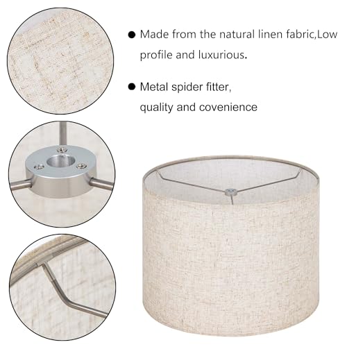 Linen Set of 2 Lampshade Requires Self (2 Count)