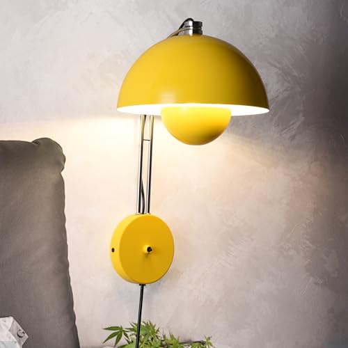 Mid Century Modern Bud Plug in Wall Sconces for Bedroom