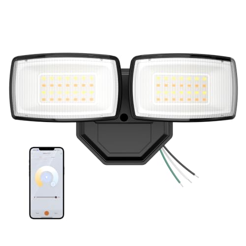 32W Smart Flood Lights Outdoor (Black)