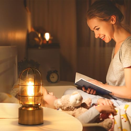 Small Touch Gold Table Lamp for Small Spaces