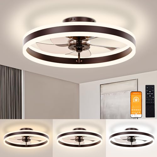 Low Profile Ceiling Fans with Lights and Remote