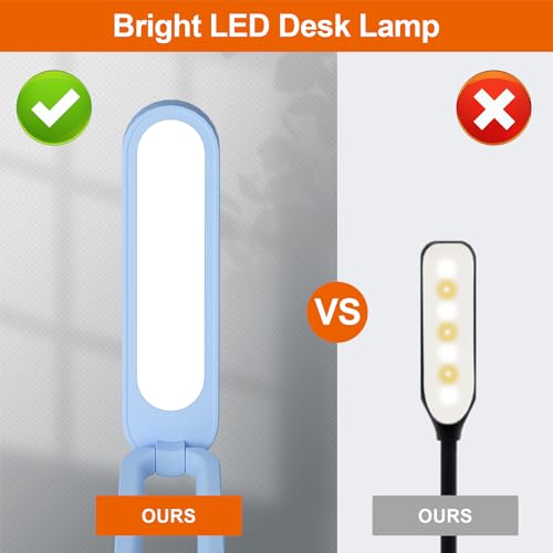 LED Desk Lamp for Office Home & Battery Operated Lamp Rechargeable Lamp Foldable & Portable Light
