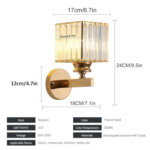 Hardwired Crystal Wall Sconces