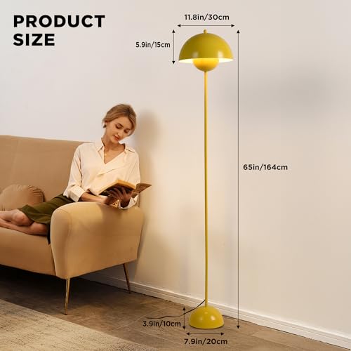 Mid Century Modern Metal Bud Floor Lamp for Home and Office
