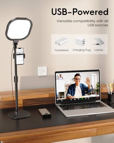 Video Conference Lighting for Zoom with Stand
