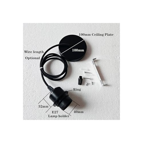Lamp Holder DIY Vintage E26 E27 Hanging Lamp Holders with Cable Ceiling Lamp Holders Sockets Nordic Half Teeth Lampshade Base for Pendant lamp