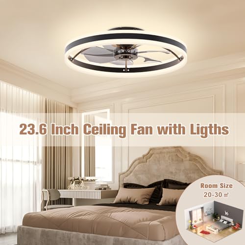 Low Profile Ceiling Fans with Lights and Remote