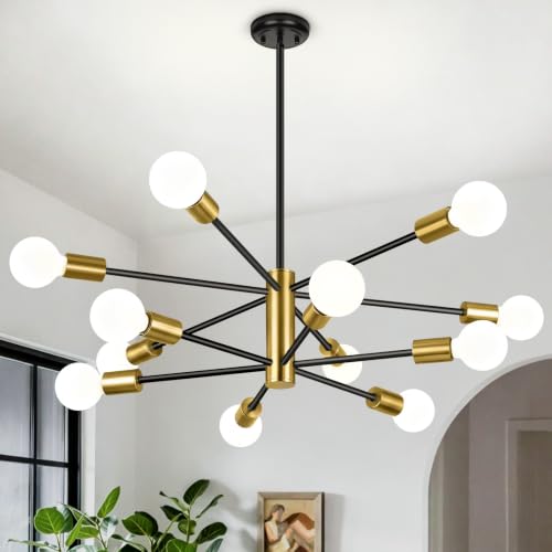 12 Light Modern Chandelier for Dining Room