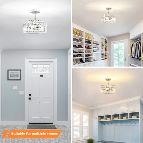 Modern Crystal Ceiling Light