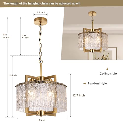 Gold Chandelier Light Fixture