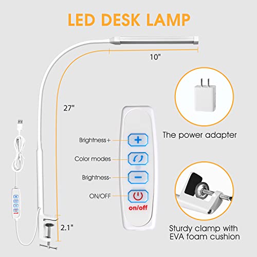 LED Desk Lamp with Clamp