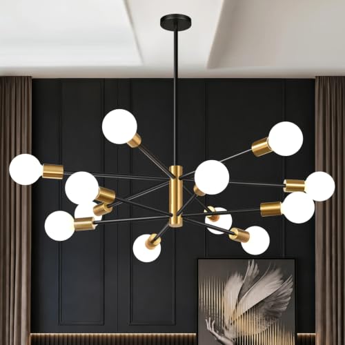 11" 52" Height Adjustable Modern Chandelier Ceiling Light Fixture