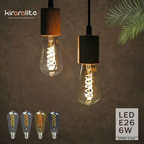 6 Pack ST19 ST58 Edison Bulb (6 Count)
