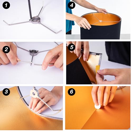 BlackGold Set of 2 Lampshade Requires Self (2 Count)