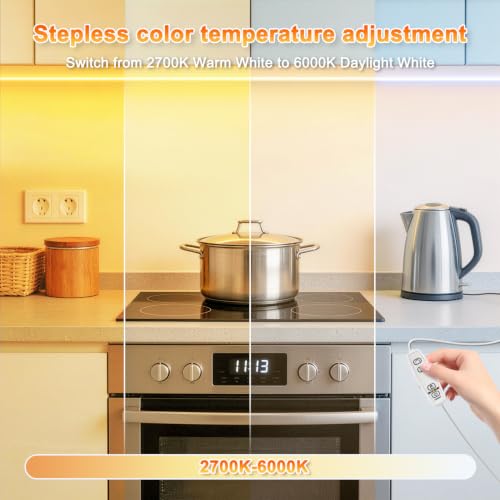 6.6 FT Tunable White LED Strip Lights (Warm White&Cool White / 6.6 FT 1 Pack)