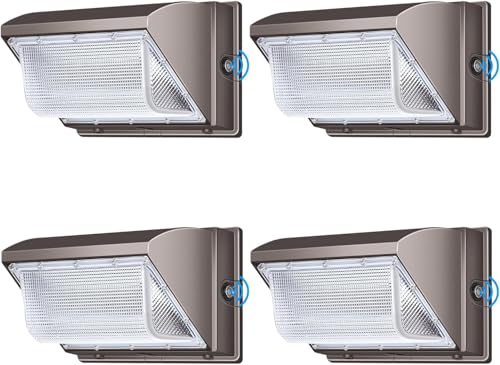 LED 120W Wall Pack Light with Photocell (4 Count)