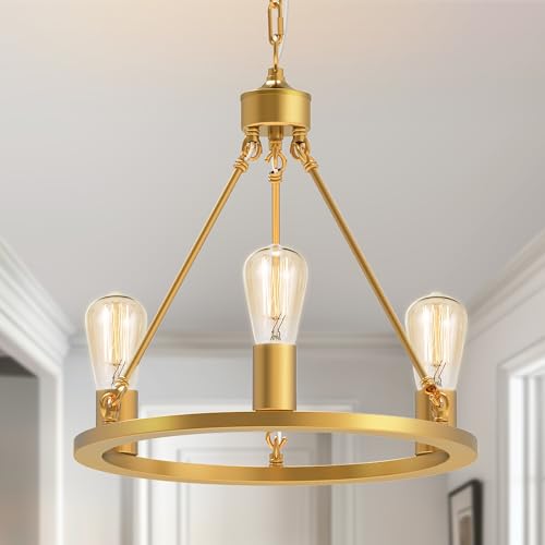 Wagon Wheel Chandelier (3 Count)