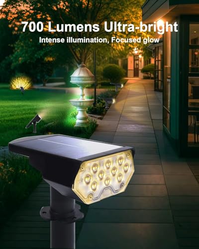 4 Pack Solar Spot Lights Outdoor Waterproof (4 Count)