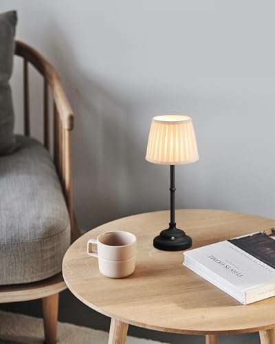 Black Cordless Portable LED Table Lamp