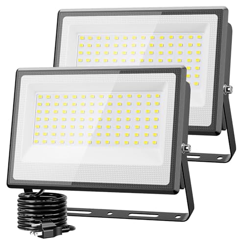 2 Pack 130W LED Flood Light Outdoor (2 Count)