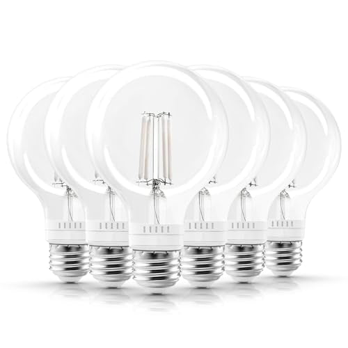 Vintage G25 LED Light Bulb 60 Watt Equivalent (6 Count)