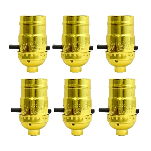 Push Through Lamp Socket for Incandescent or LED Bulbs