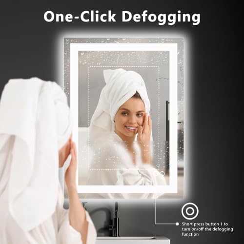 20.1"x28.1" LED Bathroom Mirror