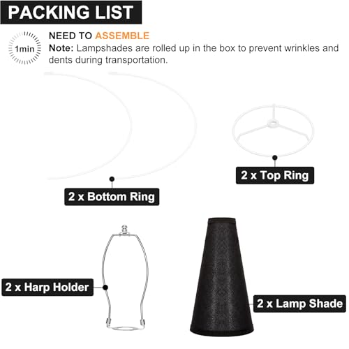 Empire Lamp Shades Set of 2 (2 Count)