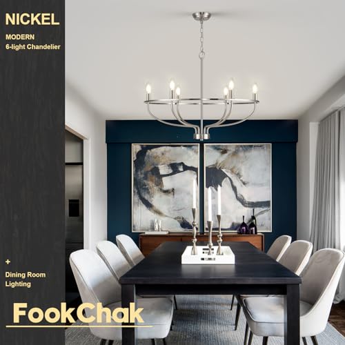 Brushed Nickel Chandelier