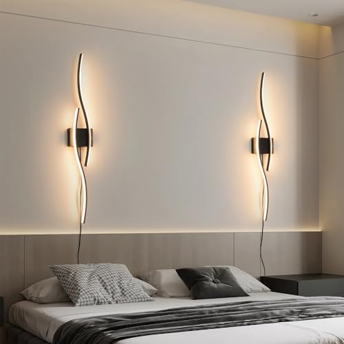 Modern Plug in Wall Sconces Set of Two (2 Count)