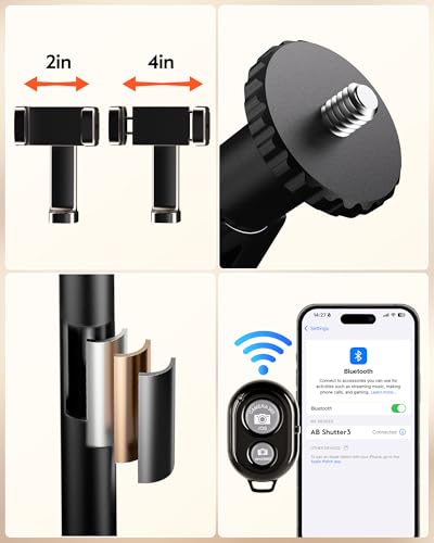 Ring Light Tripod for iPhone Overhead Camera Mount