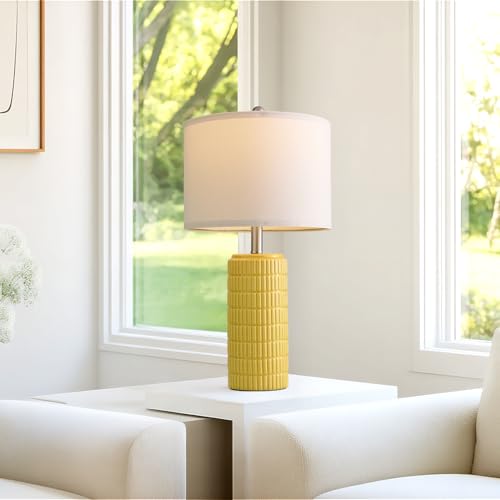 23" Yellow Table Lamps Set of 2 (2 Count)