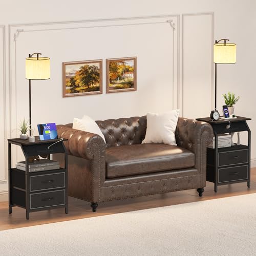 End Table with Floor Lamp
