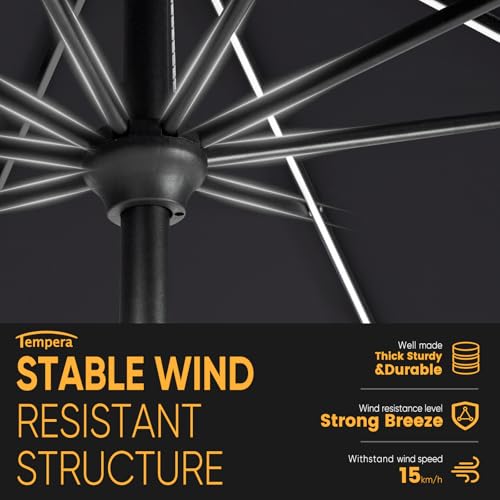 9ft Patio LED Umbrella with light