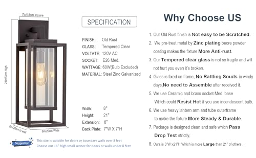 21" Double Cage Outdoor Wall Light