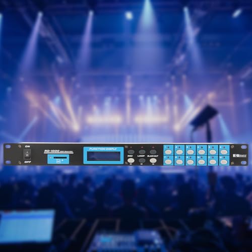 RD 100 DMX512 Recorder 19" 1U Rack DMX Controller SD Card Loop Playback Blackout Timer for Stage DJ Club Lighting