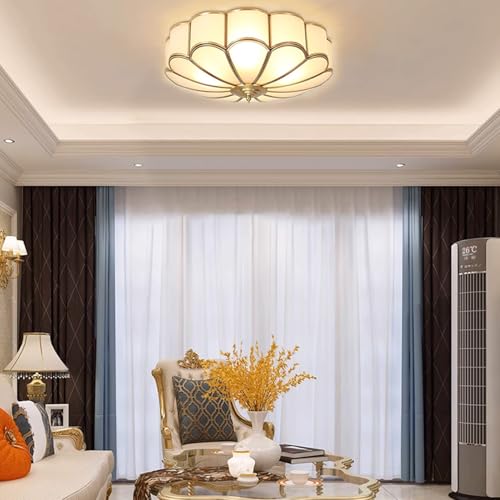 18 Inch Brass Flush Mount Ceiling Light