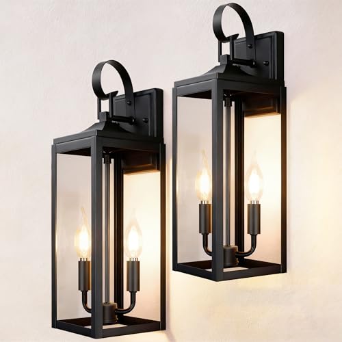 17.6" 2 Pack Outdoor Wall Light Fixture (2 Count)