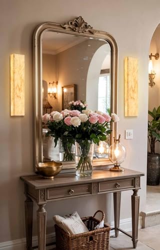 Alabaster Wall Sconces Natural Marble Bathroom Vanity Wall Light Fixture