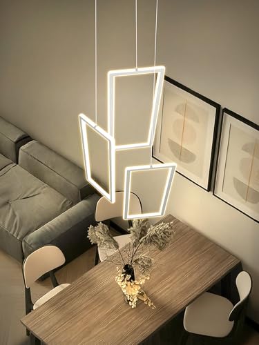 Modern LED Chandelier Adjustable Hanging Chrome Pendant Light Fixture 3