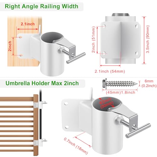 Deck Railing Umbrella Holder